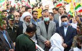 راهپیمایی ۱۳ آبان در شهرستان های ساری و میاندورود